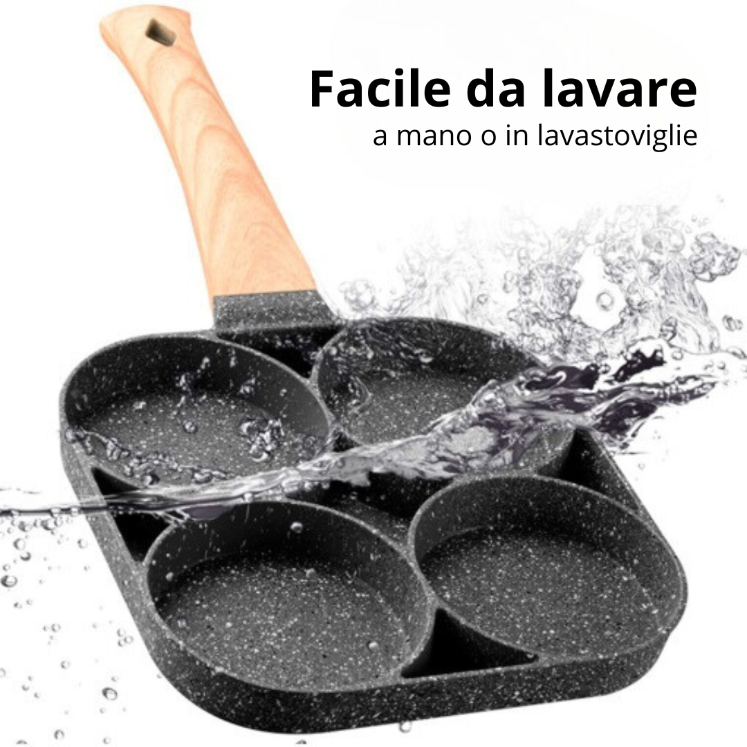 MultiChef® - Padella Antiaderente 4 Vani